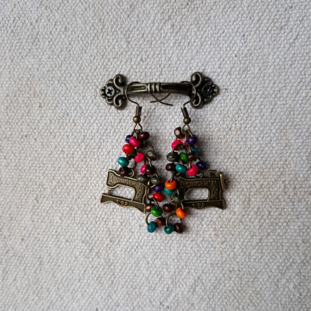 Clearance Sale! Rainbow Stitches earrings